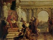 Giovanni Battista Tiepolo Maeccenas Presenting the Liberal Arts to Augustus oil painting